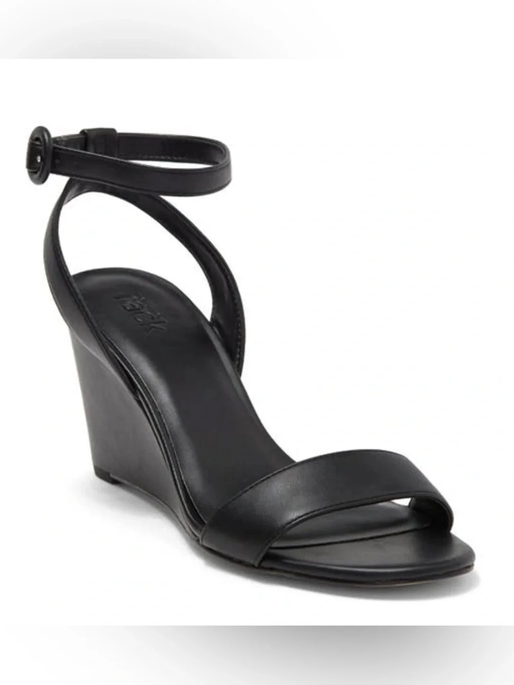 Nordstrom Rack Carrie Wedge Sandal In Black